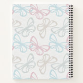 Schmetterlinge (mittlere Größe) Notizblock (Rückseite)
