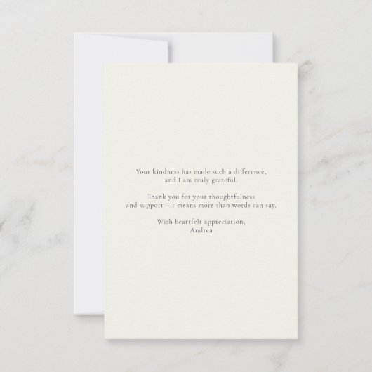 Schmetterlinge Moderne Dankeschön Karte (Rückseite)