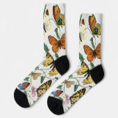 Schmetterlinge & Motten 2 Socken (Linkes Detail)