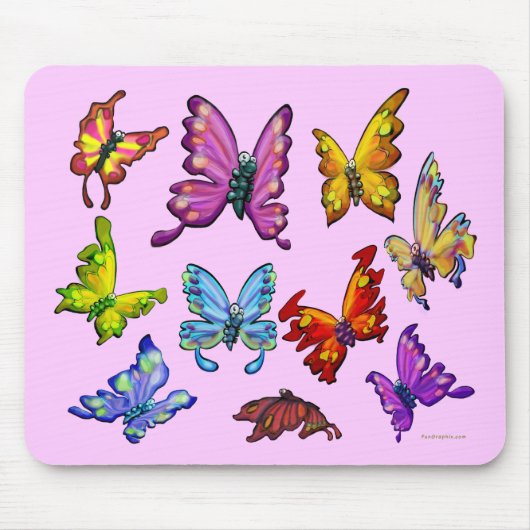 Schmetterlinge Mousepad (Vorne)