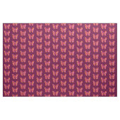 Schmetterlinge Muster auf Wein Rot Stoff (Yard (91,4 cm))