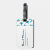 Schmetterlinge Muster benutzerdefinierte Farben Gr Gepäckanhänger (Rückseite vertikal)