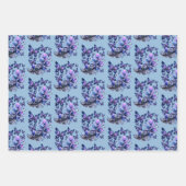 Schmetterlinge Muster Cosmic Sparkle Geschenkpapier Set (Vorderseite 3)