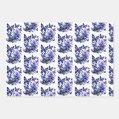 Schmetterlinge Muster Cosmic Sparkle Geschenkpapier Set (Vorderseite)