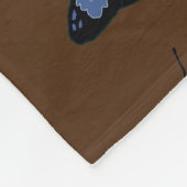 Schmetterlinge Muster Fleece Blanket (Ecke)