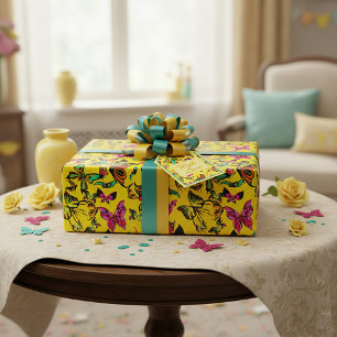 Schmetterlinge Muster Geschenkpapier