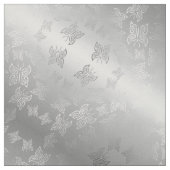 Schmetterlinge Muster Silber Stoff (Muster)