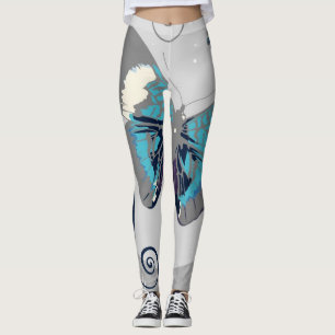 Schmetterlinge nachts leggings