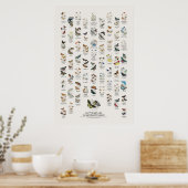Schmetterlinge - Naturalist's Library Poster (Küche)