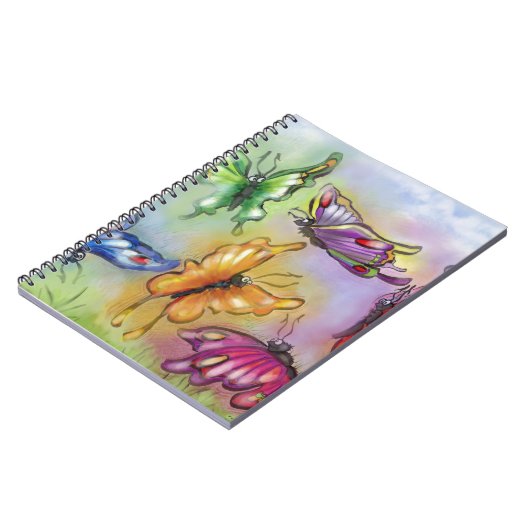 Schmetterlinge Notizblock (Linke Seite)