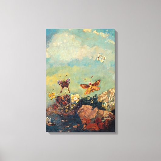 Schmetterlinge | Odilon Redon Leinwanddruck (Vorderseite)