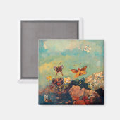 Schmetterlinge | Odilon Redon Magnet (Vorderseite/Rückseite)