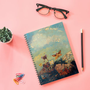 Schmetterlinge   Odilon Redon Notizblock