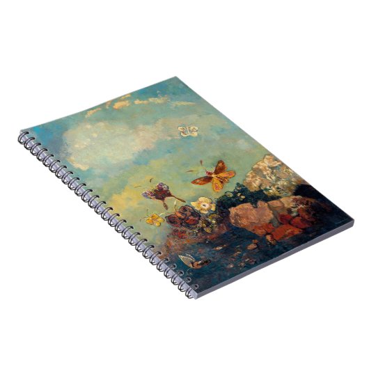 Schmetterlinge | Odilon Redon Notizblock (Rechte Seite)