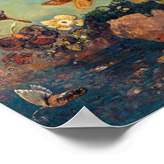Schmetterlinge | Odilon Redon Poster (Ecke)