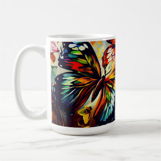 Schmetterlinge Ölgemälde11 Tasse