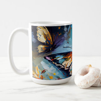 Schmetterlinge Ölgemälde Design 2 Kaffeemaschine T Kaffeetasse