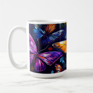 Schmetterlinge Ölgemälde Design 5 Kaffeemaschine T Kaffeetasse
