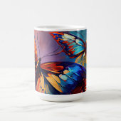 Schmetterlinge Ölgemälde Design 7 Tasse Kaffee (Mittel)