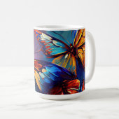 Schmetterlinge Ölgemälde Design 7 Tasse Kaffee (VorderseiteRechts)