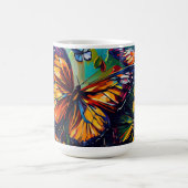 Schmetterlinge Ölgemälde Design 8 Tasse Kaffee (Mittel)