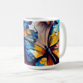 Schmetterlinge Ölgemälde Design 9 Kaffeemaschine T Kaffeetasse (VorderseiteRechts)