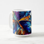 Schmetterlinge Ölgemälde Design 9 Kaffeemaschine T Kaffeetasse (Vorderseite Links)