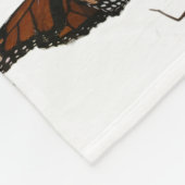 Schmetterlinge orange fleecedecke (Ecke)