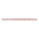 Schmetterlinge Orange Pink Black Pattern Satinband (Vorderseite)