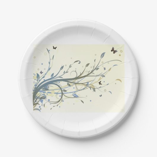 Schmetterlinge Pappteller (Vorderseite)