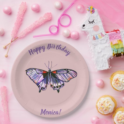 Schmetterlinge Pappteller (Party)