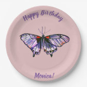 Schmetterlinge Pappteller (Vorderseite)