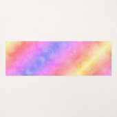 Schmetterlinge Pastellfarben Rainbow Stripes Yogamatte (Rückseite (Horizontal))