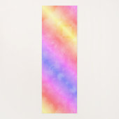 Schmetterlinge Pastellfarben Rainbow Stripes Yogamatte (Rückseite)