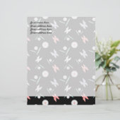 Schmetterlinge Personalisierte Letterhead Briefbogen (Stehend Vorderseite)