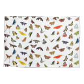 Schmetterlinge Pillowcase - ein Whimsikfarbenflatt Kissenbezug (Rückseite)
