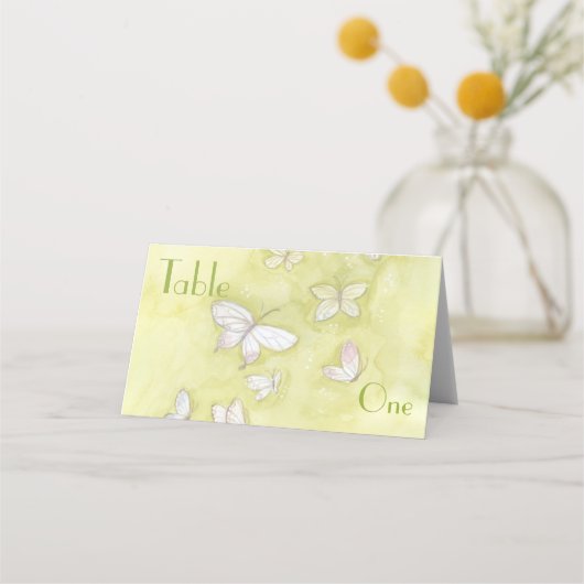 Schmetterlinge Platzkarte (Vorderseite)