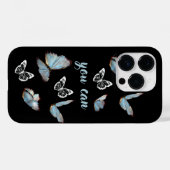 Schmetterlinge Positive Veränderung Zitat iPhone F Case-Mate iPhone Hülle (Rückseite (Horizontal))