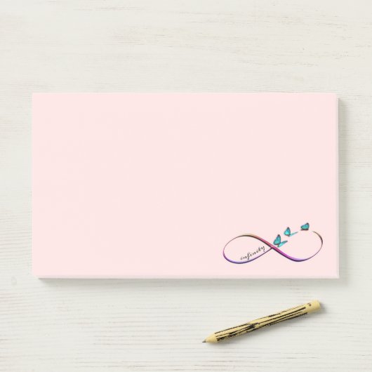 Schmetterlinge Post-it Klebezettel (Auf Schreibtisch)