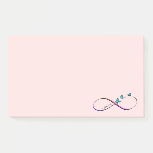 Schmetterlinge Post-it Klebezettel (Vorderseite)