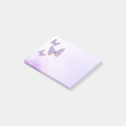 Schmetterlinge Post-it Klebezettel (angewinkelt)