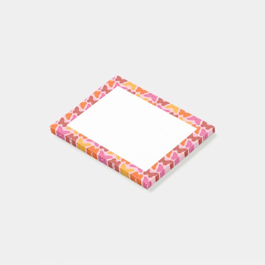 Schmetterlinge Post-it Klebezettel (angewinkelt)