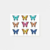 Schmetterlinge Post-it Klebezettel (Vorderseite)