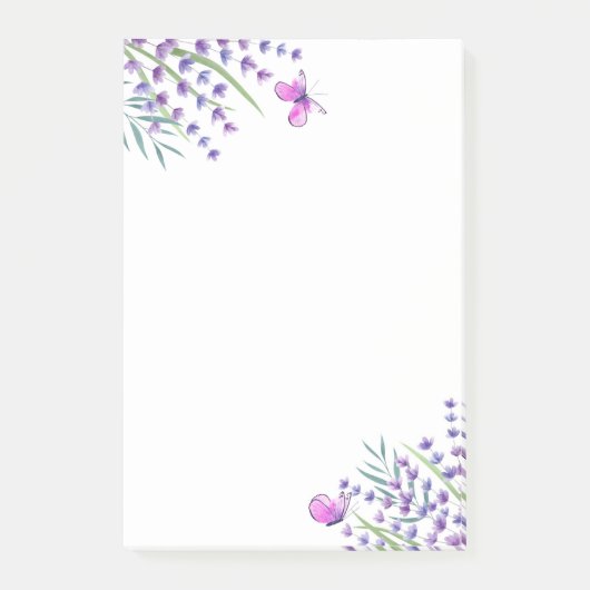 Schmetterlinge Post it Notes Post-it Klebezettel (Vorderseite)