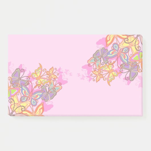 Schmetterlinge Post it Notes Post-it Klebezettel (Vorderseite)