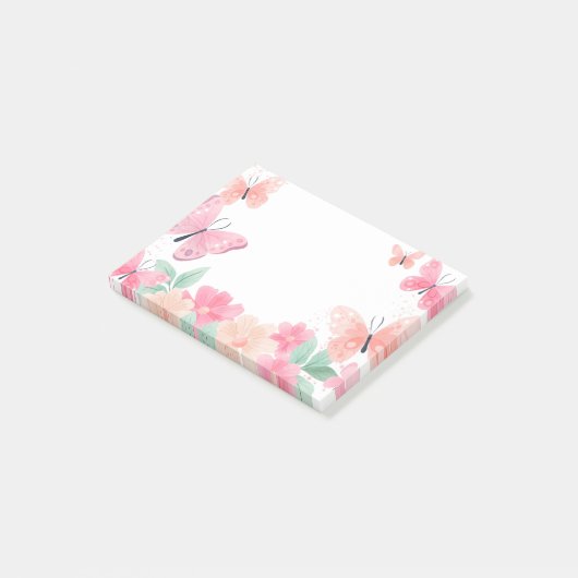 Schmetterlinge Post it Notes Post-it Klebezettel (angewinkelt)