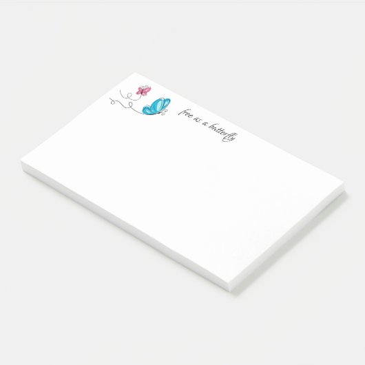 Schmetterlinge Post it Notes Post-it Klebezettel (angewinkelt)