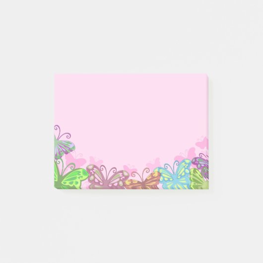 Schmetterlinge Post it Notes Post-it Klebezettel (Vorderseite)
