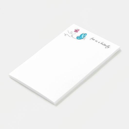 Schmetterlinge Post it Notes Post-it Klebezettel (angewinkelt)