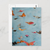 Schmetterlinge Postkarte (Vorne/Hinten)